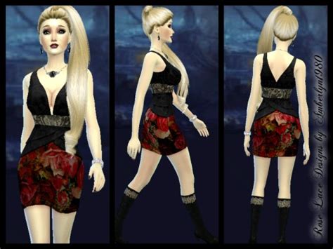Rose Lace Collection At Amberlyn Designs Sims 4 Updates