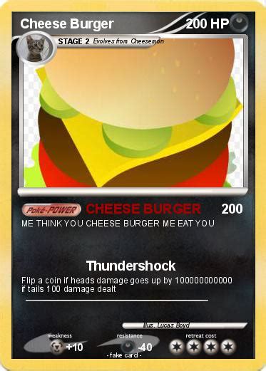Pokémon Cheese Burger 33 33 Cheese Burger My Pokemon Card