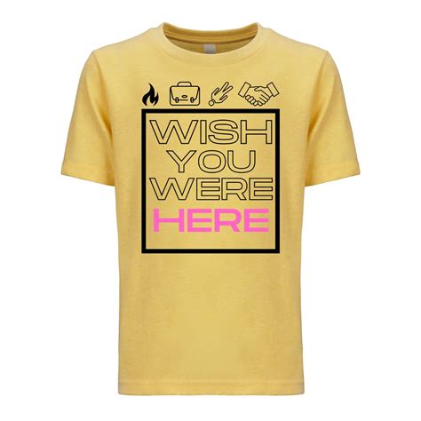 Wish You Were Pink Here Youth Tee Shop The Pink Floyd Official Store