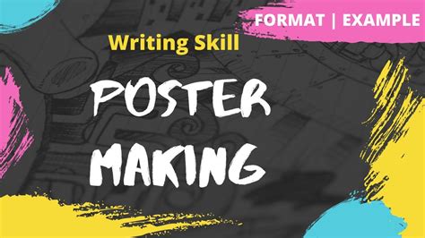 Poster Making How To Make A Poster Format Example Writing