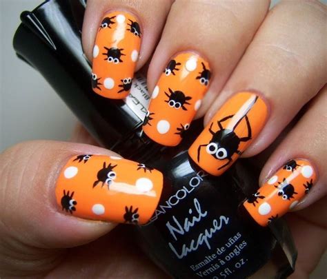 Uñas para halloween Halloween nail designs Cute halloween nails Cute nails