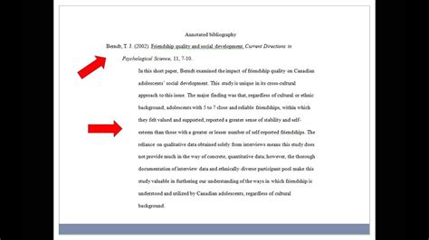 short guide  annotated bibliographies youtube
