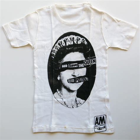 Sex Pistols Original Never Worn Aandm Records Uk “god Save The Queen” T Shirt With Perfect