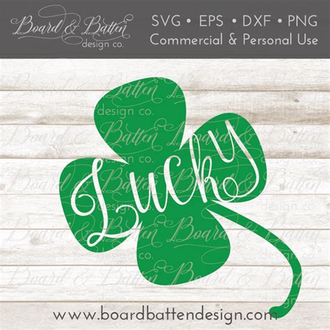 Lucky Shamrock Svg File Board And Batten Design Co