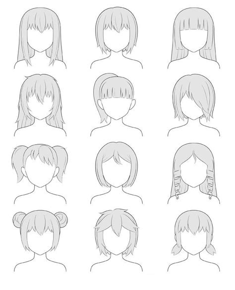 6 Ways To Draw Anime Hair Wikihow Dibujar Cabello Como Dibujar Images