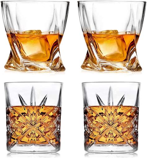Whiskey Tumblers Set Of 4 Premium Lead Free Whiskey Glasses Large 11 Oz Old Fashioned