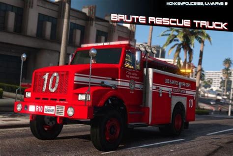 Brute Fire Rescue Truck Add On Liveries Template V10 Gamesmods