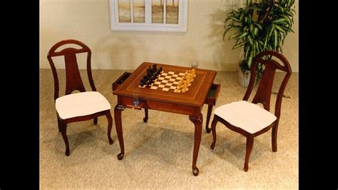 Perhaps one of these original heirloom chess sets listed below will give someone in your family a life long love of the game 🙂. chess table - YouTube