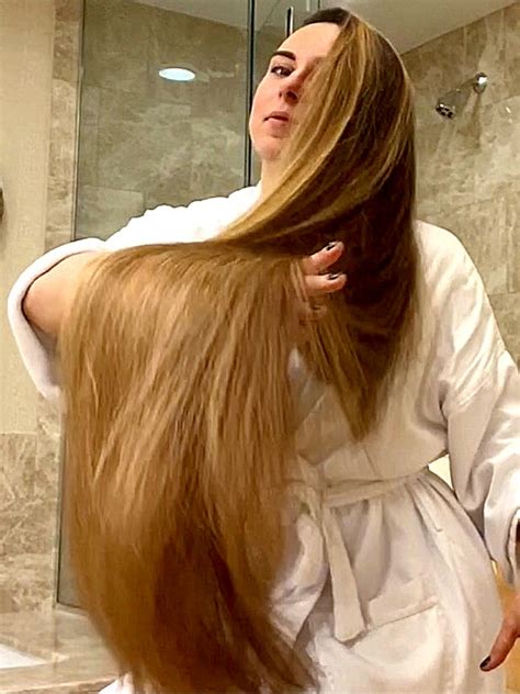 Video Very Long Hair Shower Realrapunzels
