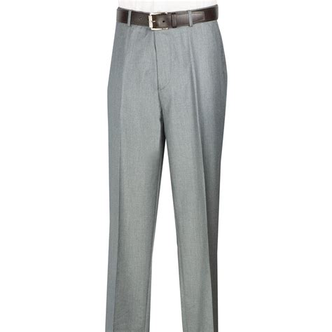 men s dress pants flat front design in gray men s fashion