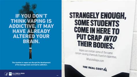 Anti Vaping Campaign Expanded Fda Sends “the Real Cost” E Cigarette Prevention Posters To All