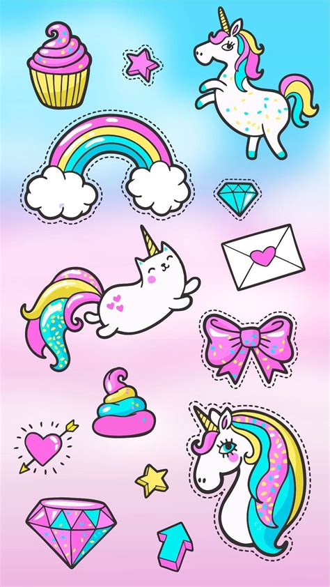 Pink Fluffy Unicorns Dancing On Rainbow Wallpapers Wallpaper Cave