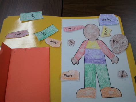 A Great Way To Teach Kids Body Parts A Velcro File Folder Game