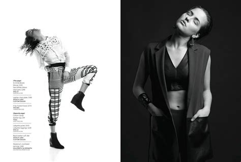 Black And White Fashion Editorial For Inspired Living Magazine By