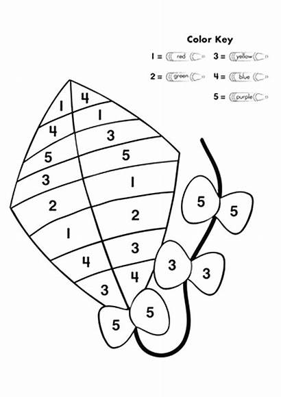 Preschool Worksheets Numbers Math Coloring Preschoolers Pages