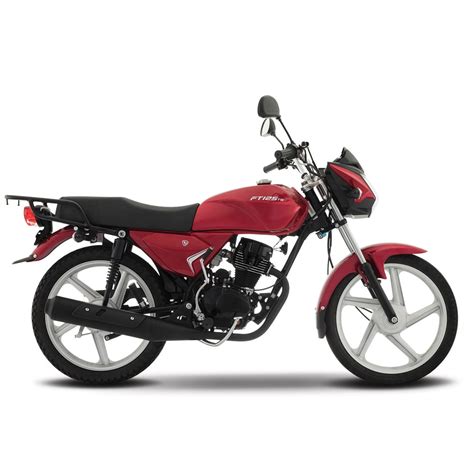 Motocicleta De Trabajo Italika Ft125 Ts Roja Con Negro