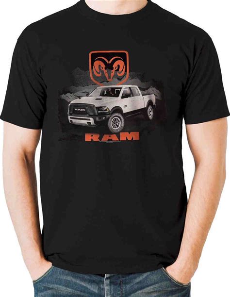 Dodge Ram T Shirt Rams Head Logo White Hemi Pickup Truck Small To 6xl