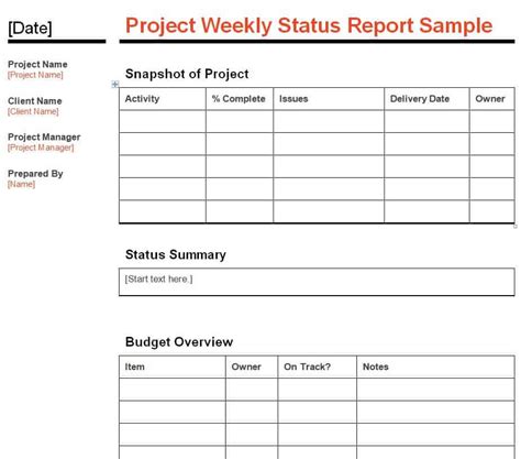 Top 15 Weekly Status Report Templates Word Excel Formats Writing Word Excel Format