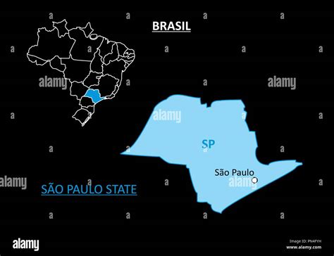 Sao Paulo Map Vector Hi Res Stock Photography And Images Alamy
