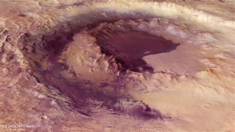 Lowell Crater On Mars