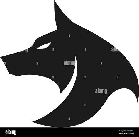 Simple Wolf Head Symbol Design Stock Vector Image And Art Alamy
