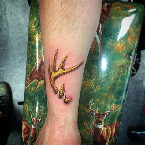 21 Deer Antler Tattoo Designs Ideas Design Trends Premium Psd