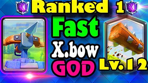 1 In The World On Ladder 7000 With Best Xbow Deck Clash Royale