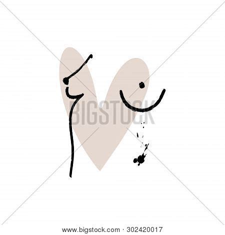 Nude Art Line Drawing Vector Photo Free Trial Bigstock