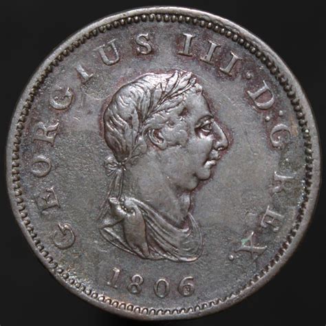 1806 George Iii Half Penny Copper Coins Km Coins Copper Coins