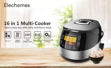 Amazon Com Led Touch Control Multi Function Rice Cooker Cr Home