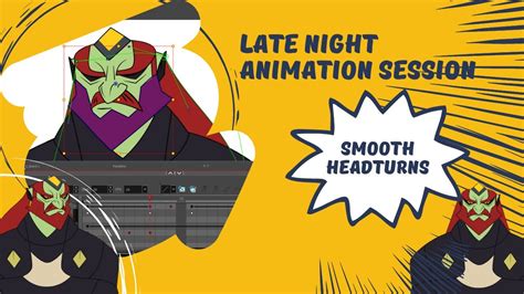 Turning A Cutout Characters Head In Toonboom Late Night Animation
