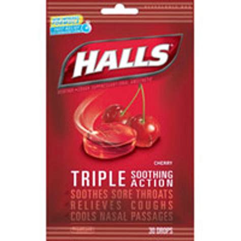 Halls Cherry Cough Drops 20ct 9 Drops 180 Drops
