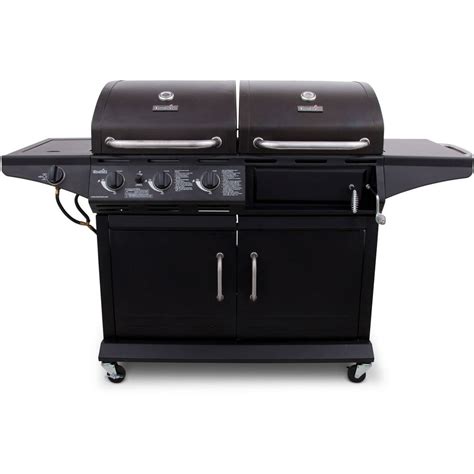 Char Broil 1010 Deluxe Lp Gas And Charcoal Cabinet Outdoor Grill