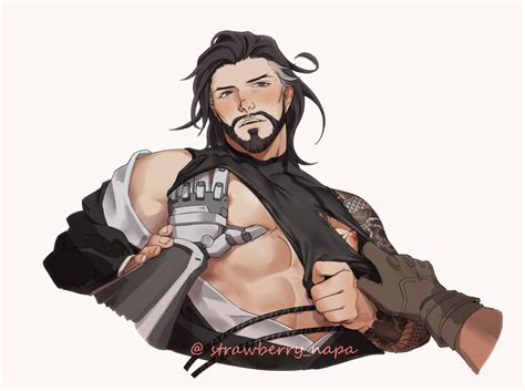 Hanzo And Cassidy Overwatch And 1 More Drawn By Strawberrynapa