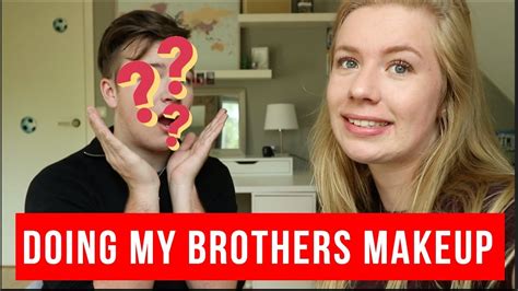 Doing My Brothers Makeup He Hated It Youtube