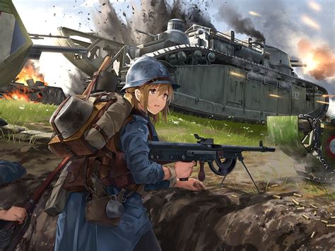 23 anime soldier girl wallpaper sachi wallpaper