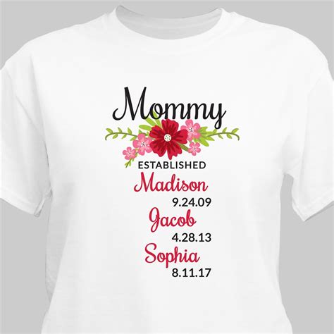 Mom Shirts Personalized Mothers Day T Shirts And Sweatshirts