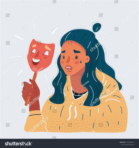 Cartoon vector illustration of cartoon sad - Royalty Free Stock Vector