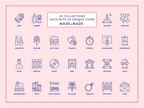 Made By Made Line Icons Mega Bundle Volume 3 By Made X Made On Dribbble