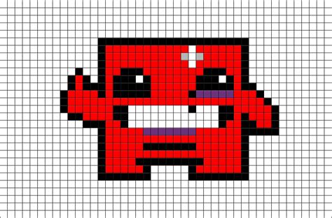 Super Meat Boy Pixel Art Brik