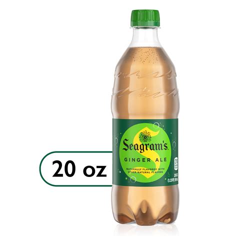 Seagrams Ginger Ale Soda Pop 20 Fl Oz Bottle