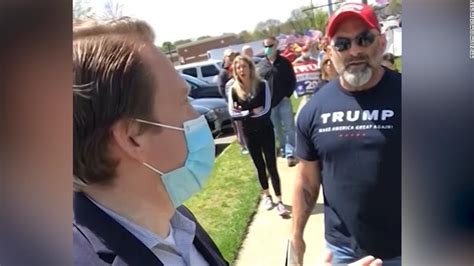 Watch Protesters Harass Local Reporter At Reopening Rally Cnn Video