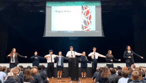 Kapa Haka celebrating Wiki o te Reo Māori Week 2023 KingsWay School