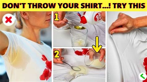 Remove Deodorant Stains Buildup From Armpits Of Clothes And Shirts With