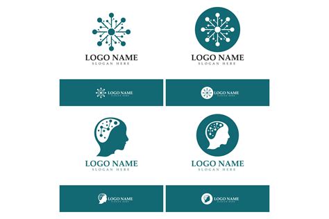 Neuron Logo Brain Logo Design Vector Graphic By Tomiyslank Creative