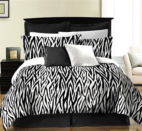 Queen comforter + 2 pillow cases wayfair north america. Malibu Collection Zebra 6 Piece Bed In A Bag (Twin ...