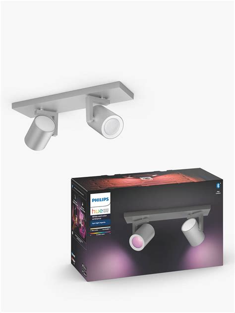 Philips Hue White And Colour Ambiance Argenta Led Double Spotlight With
