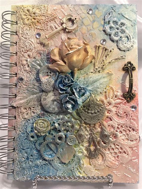 Mixed Media Journal Shabby Chic Meets Steampunk Buy Now