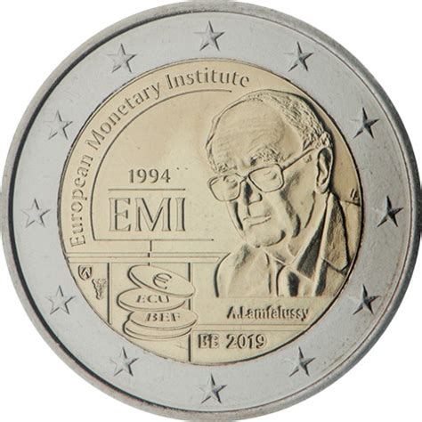 Belgium 2 Euro Coin 25th Anniversary Of The European Monetary