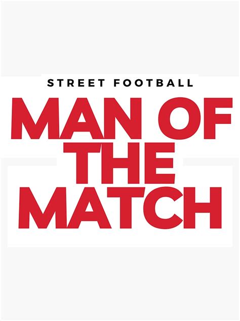 Man Of The Match Sticker For Sale By Magicfootball Redbubble